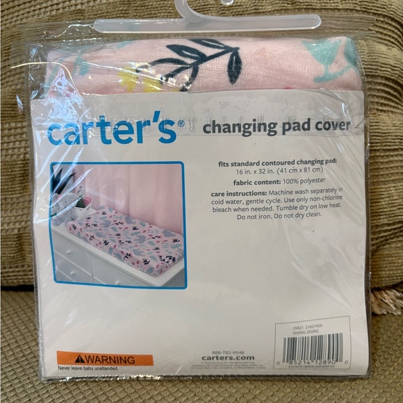 Carter\'s Pink and Gray Elephant Swaddle and Pad Cover Set main image 1